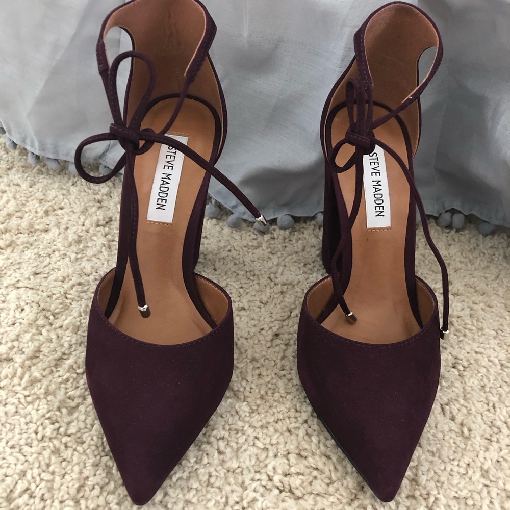 Burgundy Steve Madden Heels